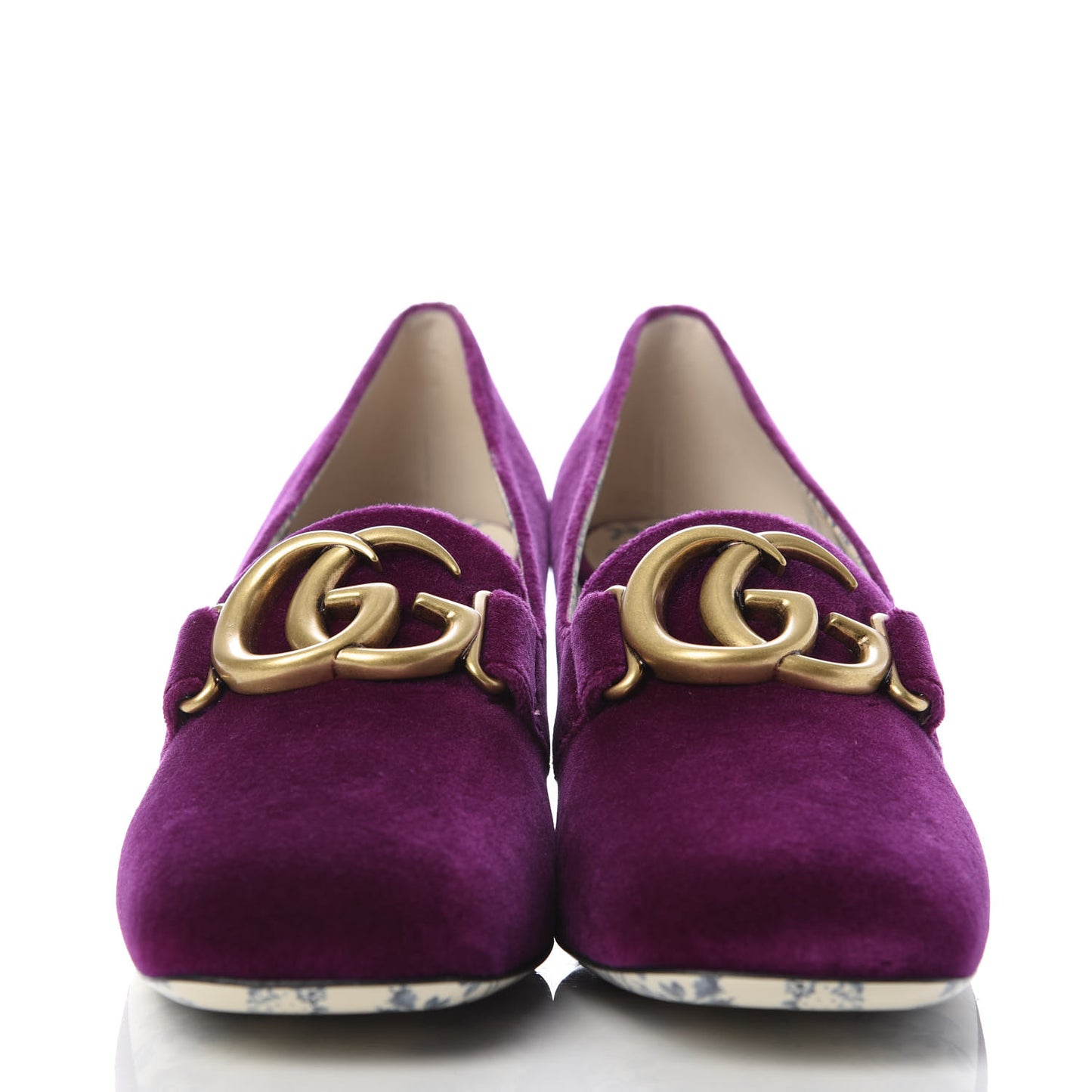 Softy Velvet GG Victoire 55mm Loafer Pumps 39 Fucsia