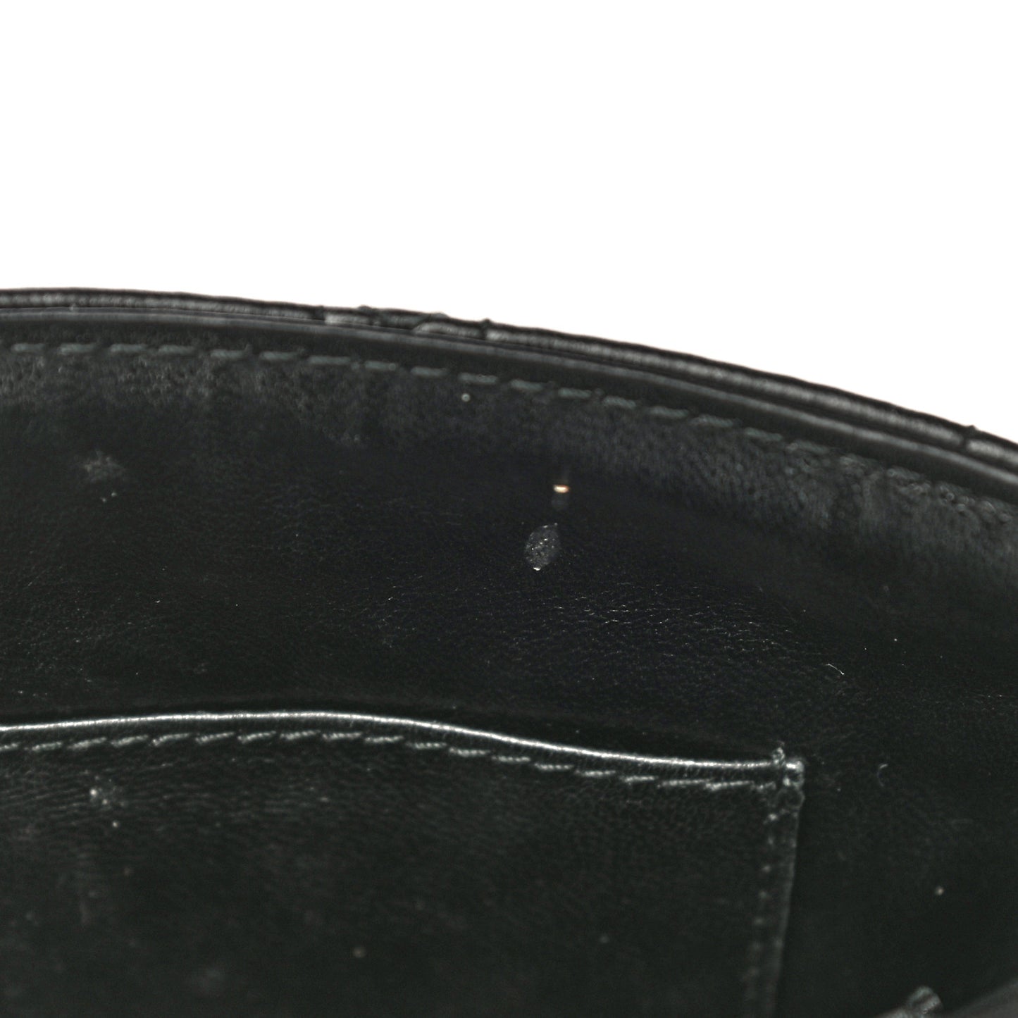 Lambskin Cannage Lady Dior Pochette Black