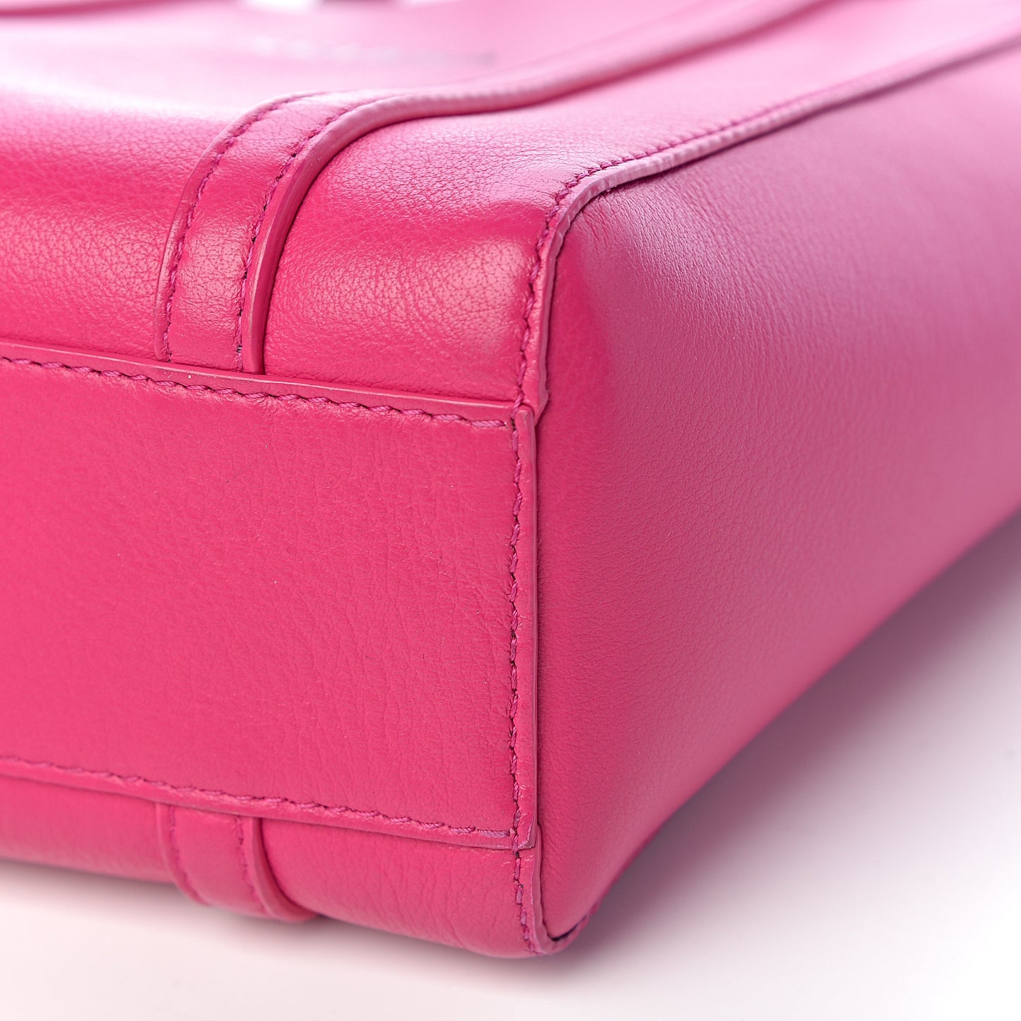 Calfskin XXS Everyday Tote Rose Magenta Black