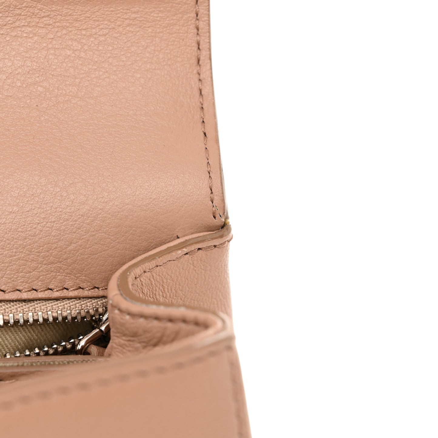 Calfskin Crystal Small Cheri Top Handle Bag Powder Pink