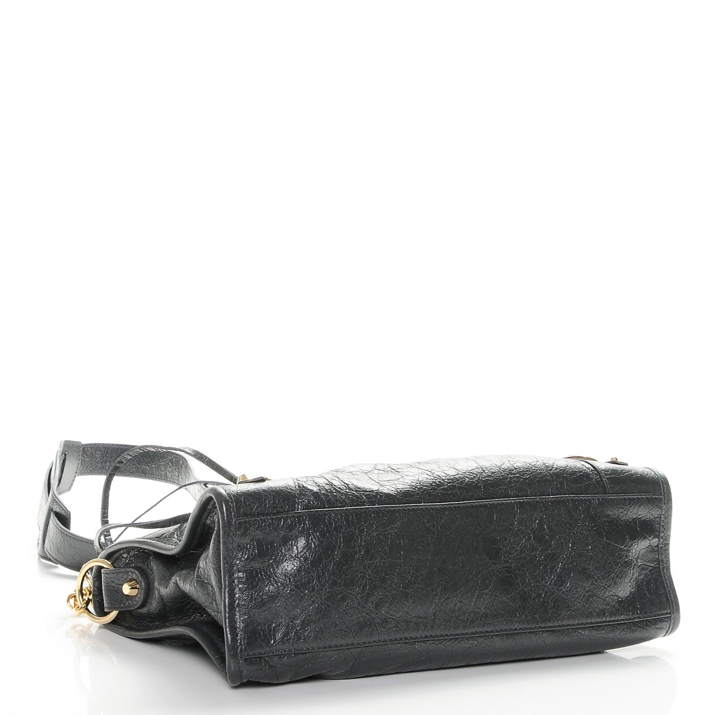 Agneau Classic Gold Hardware S City Gris Fossile