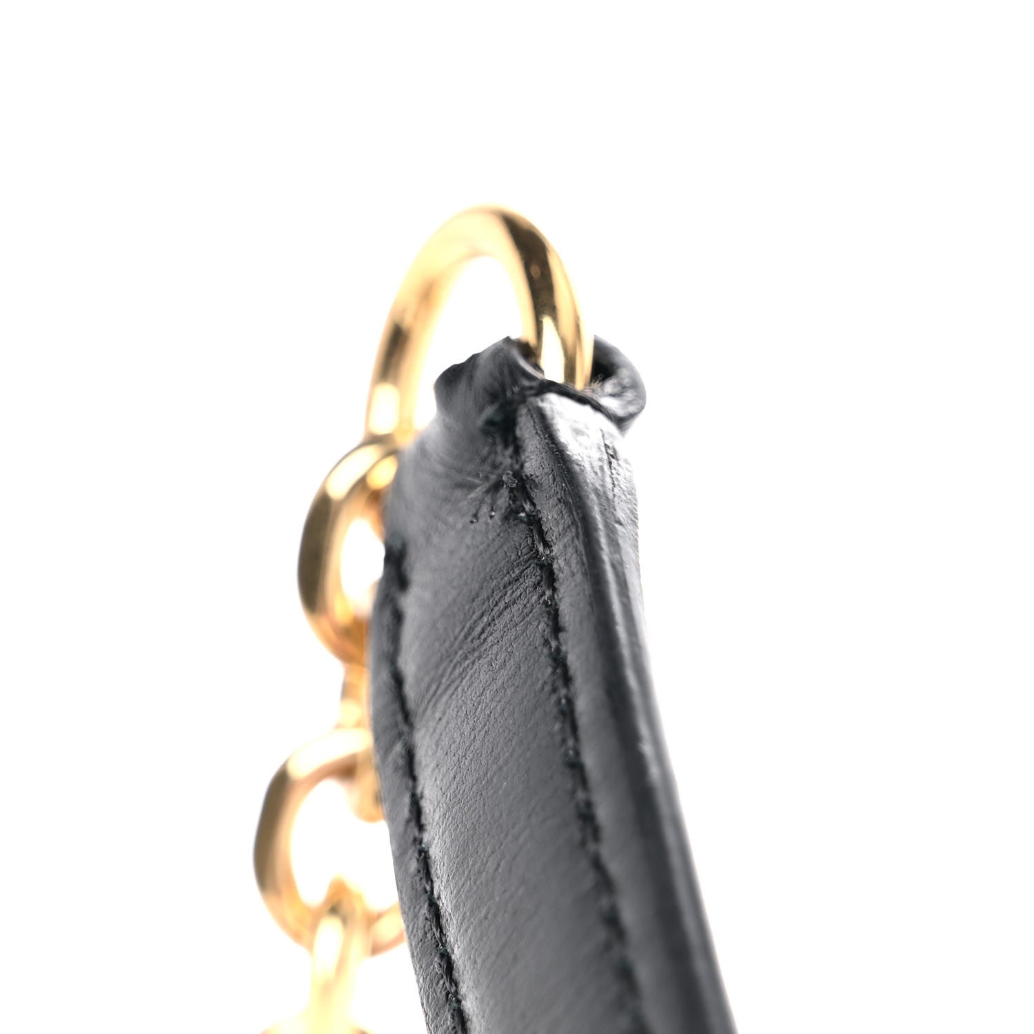 Celine Calfskin Quilted Medium C Bag Silver Black 13 of 14