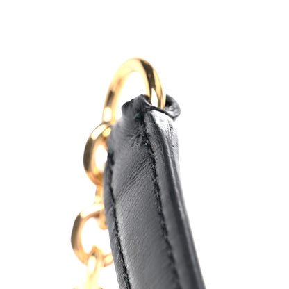 Celine Calfskin Quilted Medium C Bag Silver Black 13 of 14