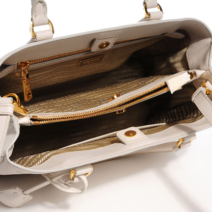 Prada Saffiano Lux Medium Tote Talco 6 of 11