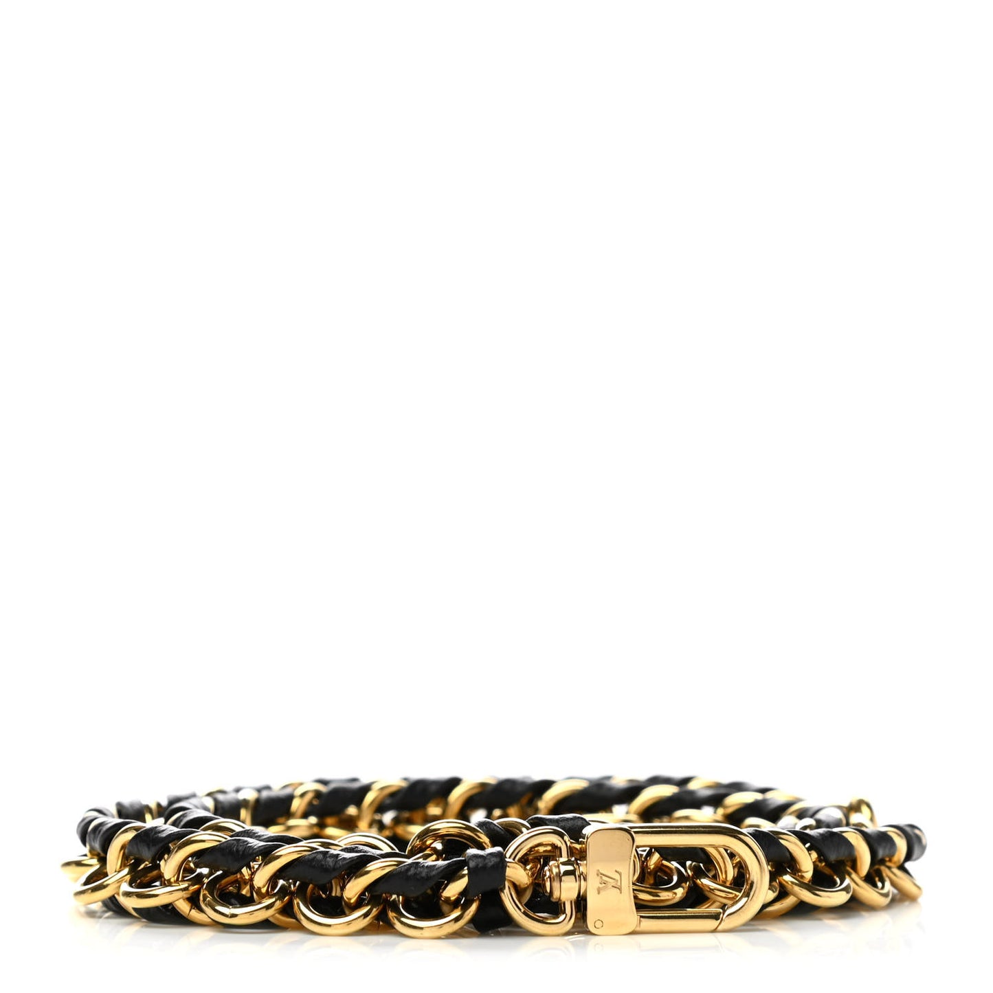 Calfskin Multi Pochette Chain Shoulder Strap Black Gold