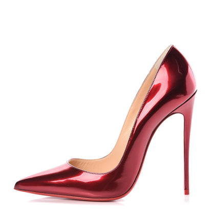Christian Louboutin Metallic Patent So Kate 120 Pumps 38.5 Loubi 1 of 8
