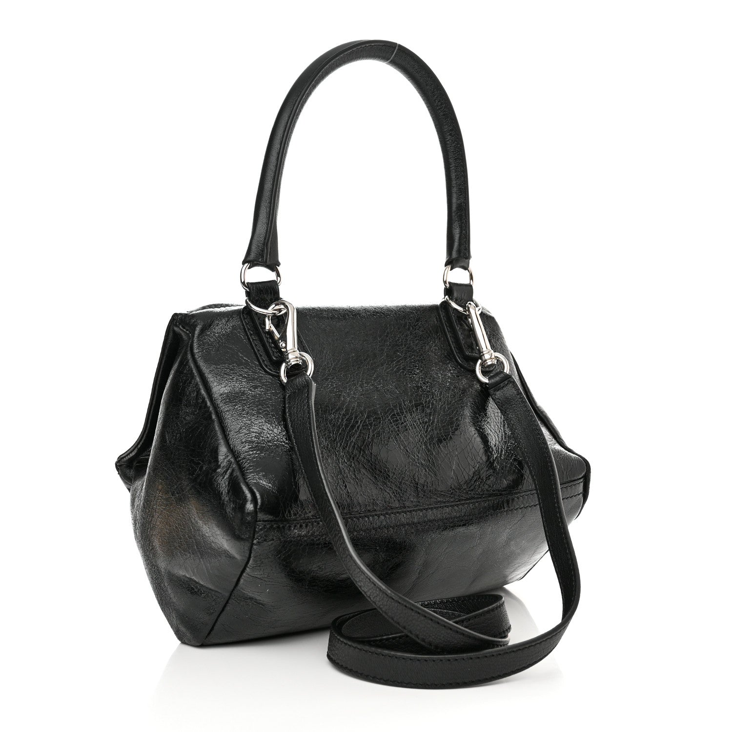 Givenchy Crinkled Patent Small Pandora Black 3 of 11