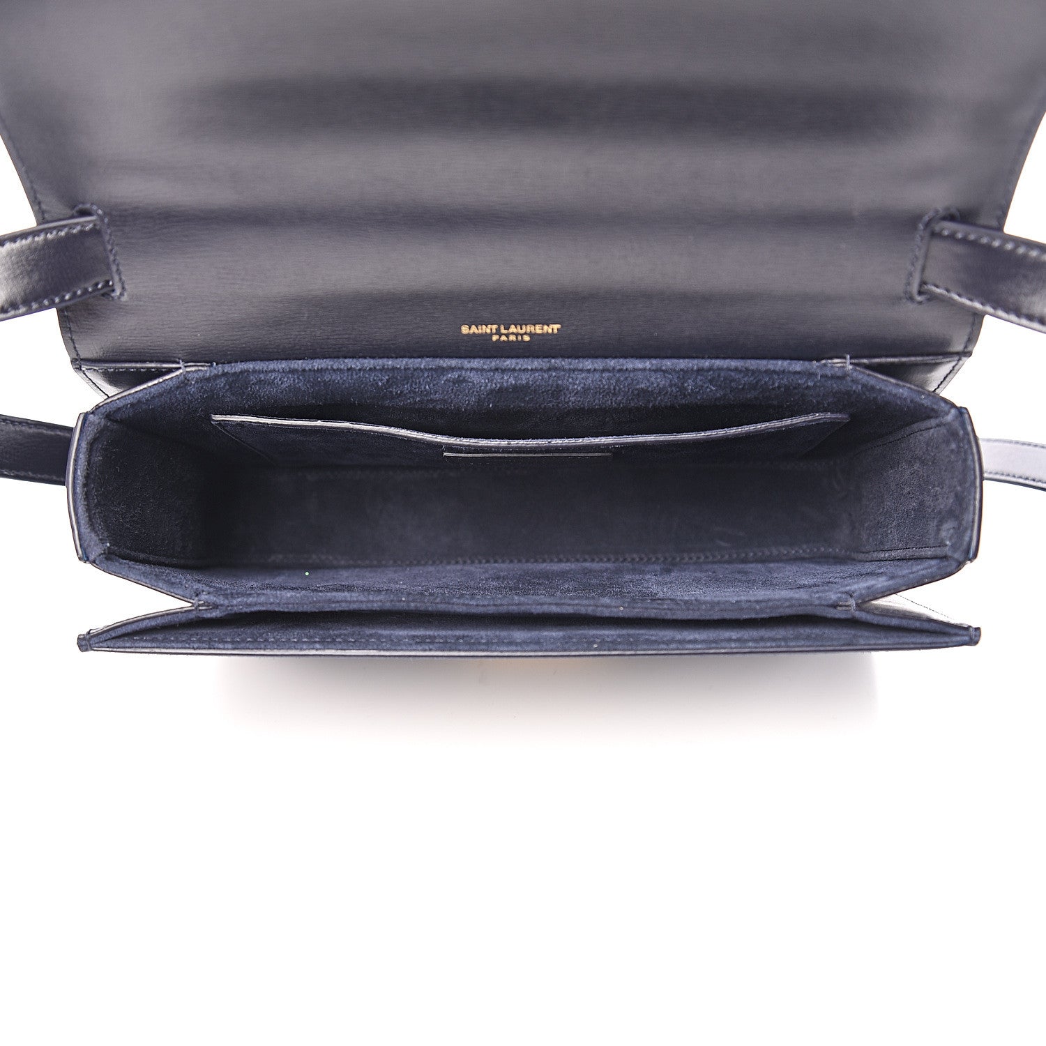 Saint Laurent Smooth Calfskin Suede Medium Bellechasse Navy 4 of 10
