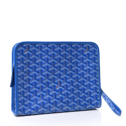 Goyard Goyardine Jouvence Toiletry Pouch Sky Blue 3 of 5