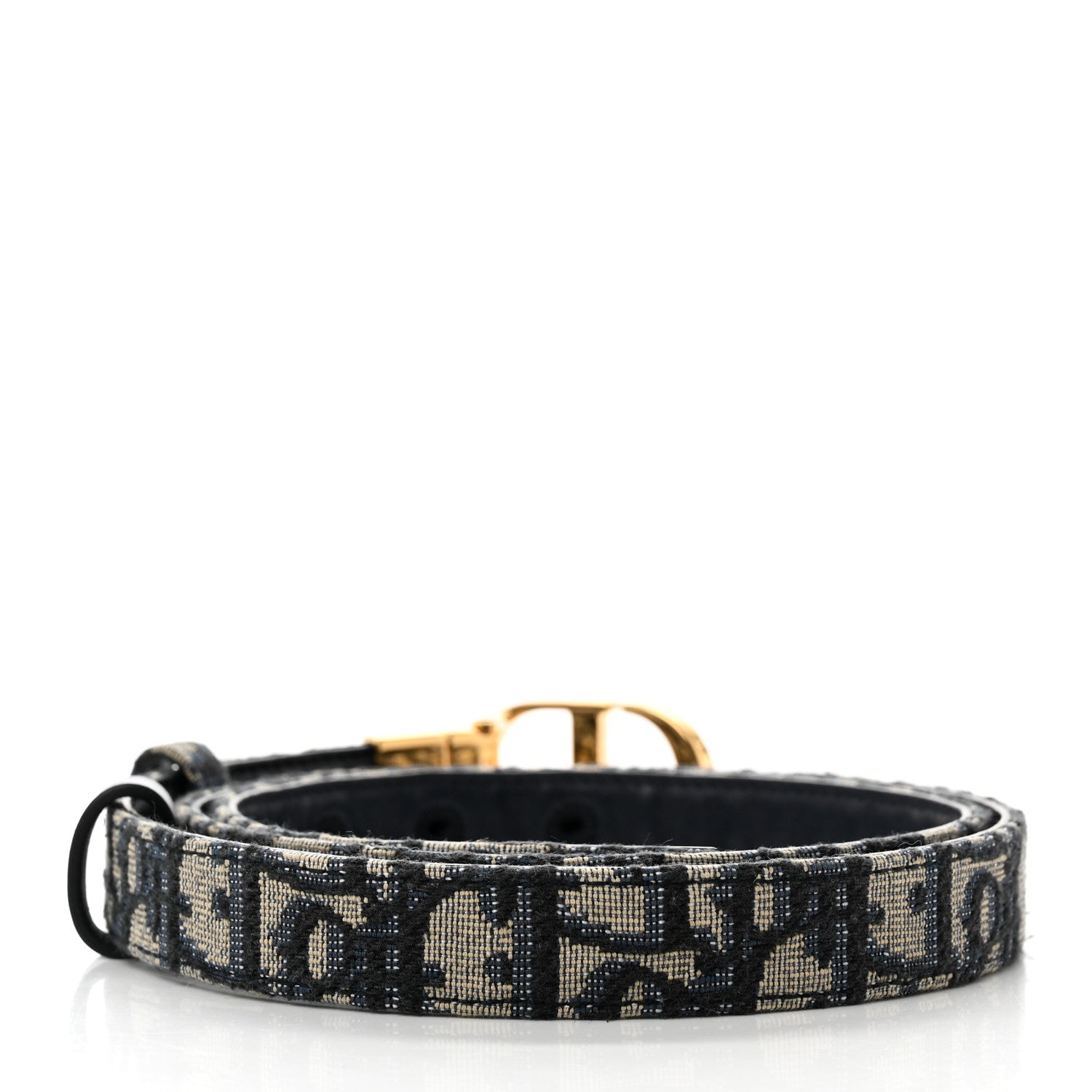Christian Dior Oblique 30 Montaigne 35mm Belt 90 Blue 2 of 6