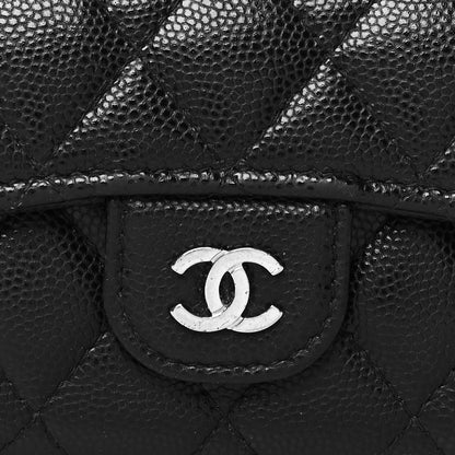 Chanel Caviar Quilted Classic 4 Key Holder Wallet Black 9 of 16