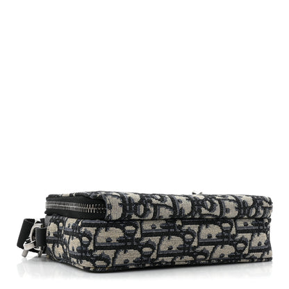 Christian Dior Oblique Pouch Navy Blue 5 of 10