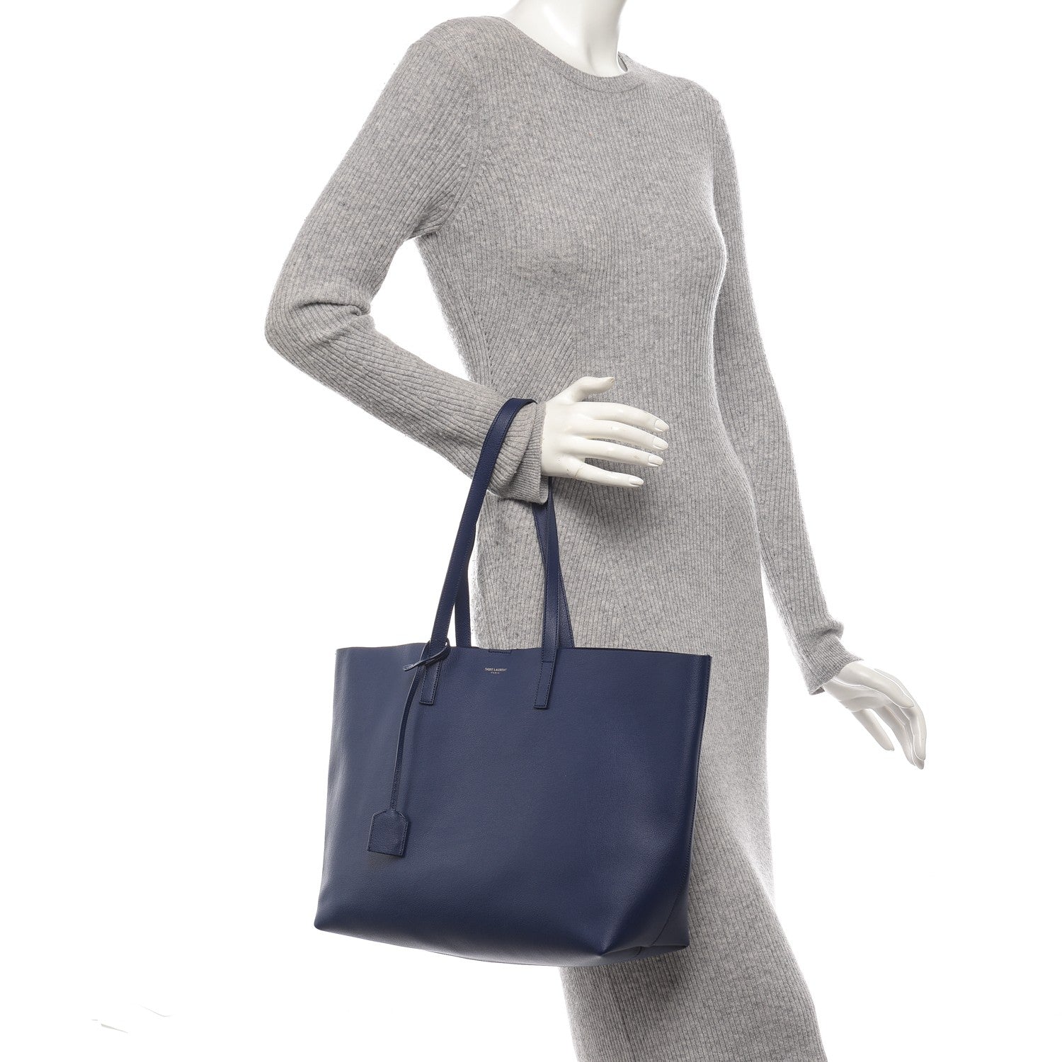 Saint Laurent Calfskin Large Shopping Tote Marinette 2 of 7