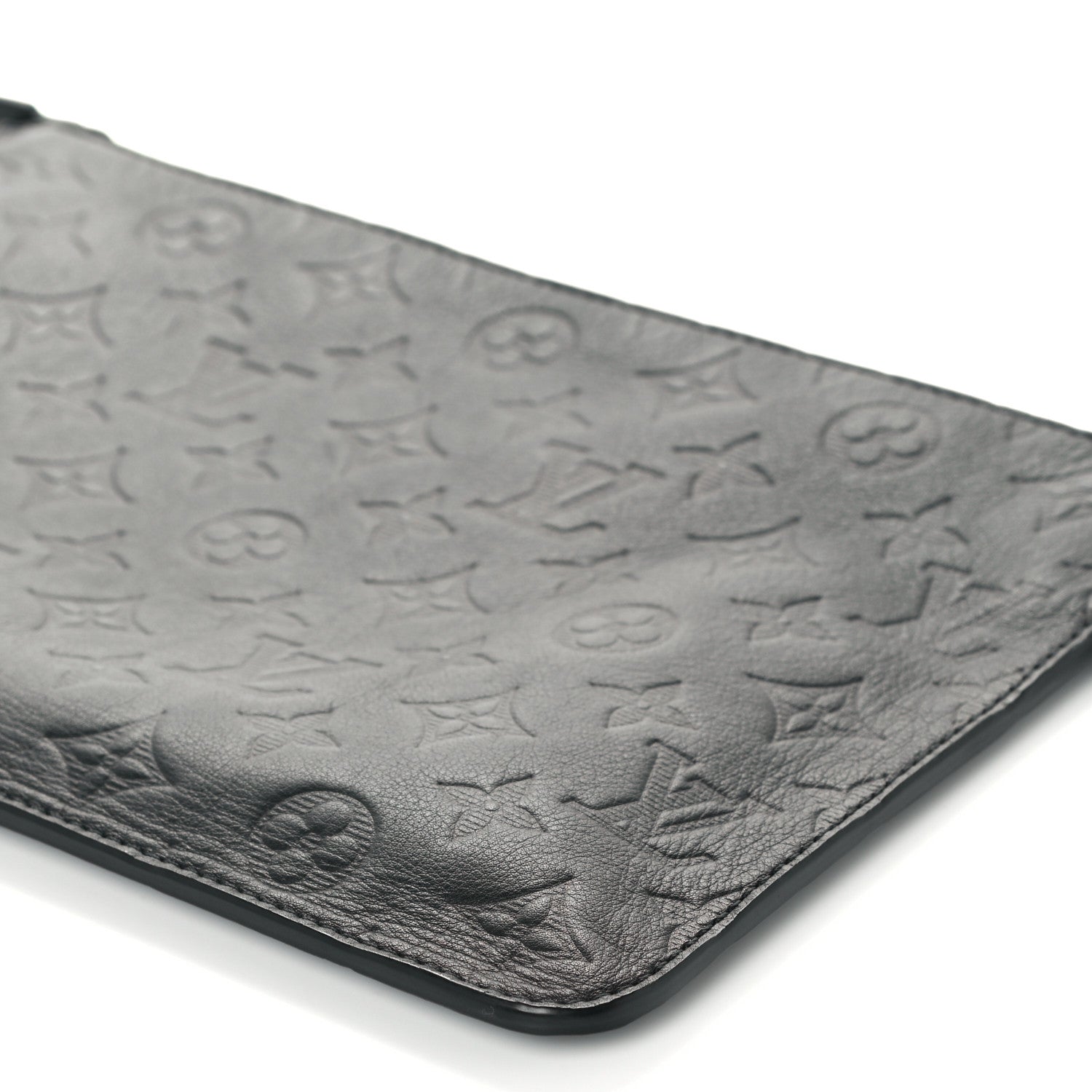 Louis Vuitton Calfskin Monogram Shadow Pochette Black 9 of 10