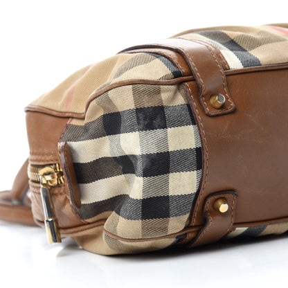 Burberry House Check Satchel Saddle Brown 6 of 15