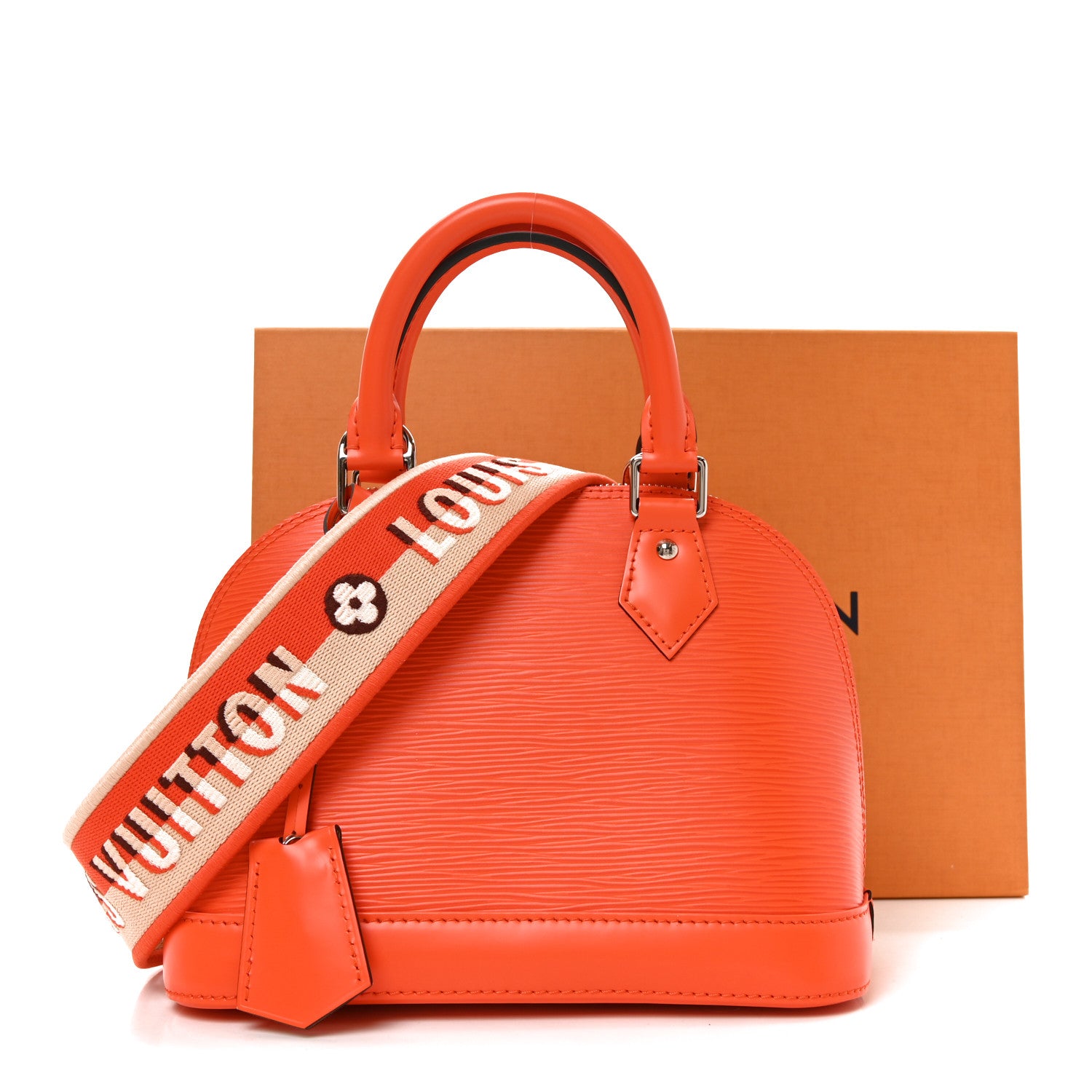 Louis Vuitton Epi Jacquard Alma BB Orange 10 of 10
