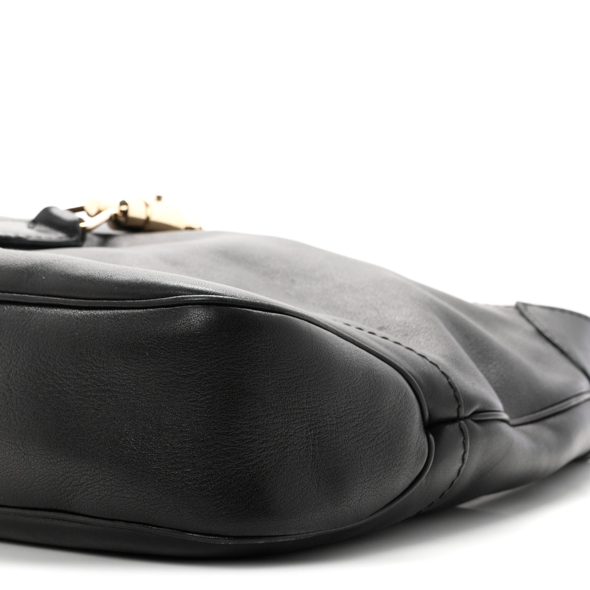 Calfskin Medium New Jackie Shoulder Bag Black