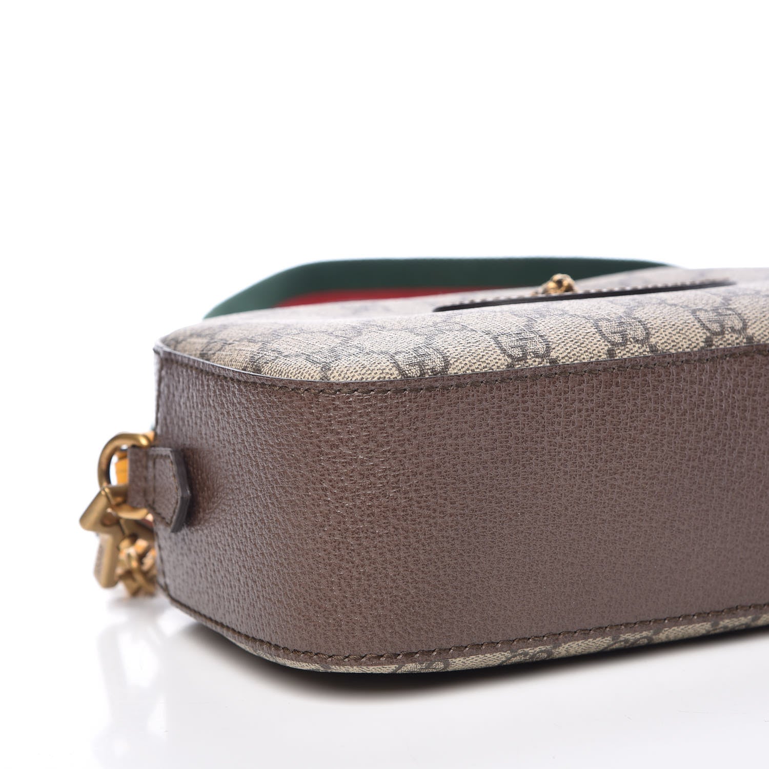 Gucci GG Supreme Monogram Web Neo Vintage Shoulder Bag Beige New Acero Crop 8 of 11