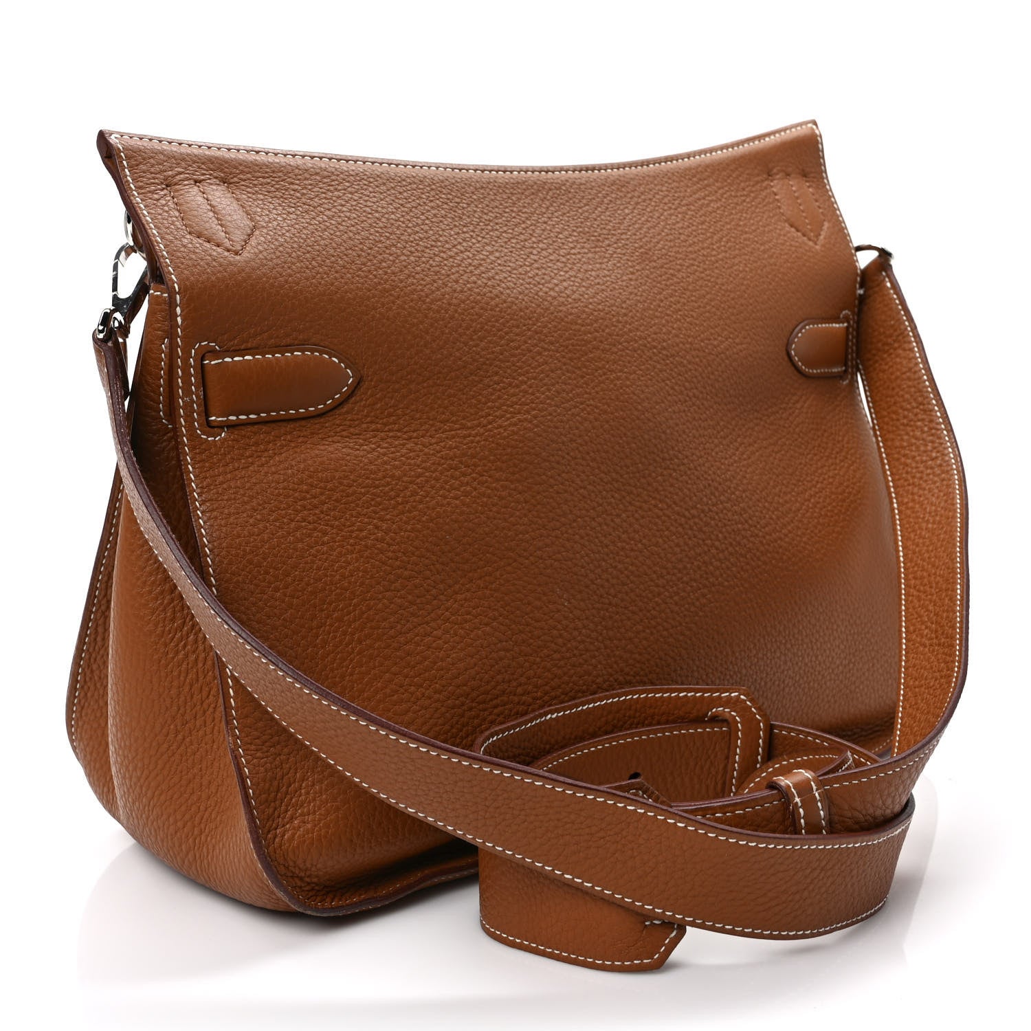Hermes Taurillon Clemence Jypsiere 28 Gold 3 of 8