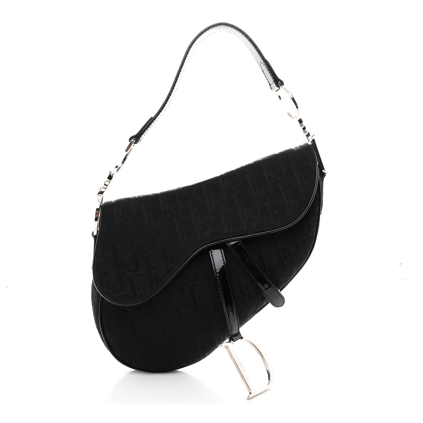 Monogram Saddle Bag Black
