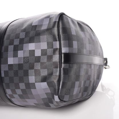 Louis Vuitton Damier Graphite Pixel Keepall Bandouliere 50 Gris 10 of 10