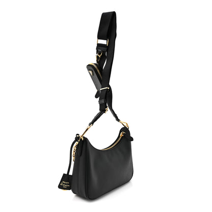 Prada Saffiano Lux Re-Edition 2005 Shoulder Bag Black 3 of 9