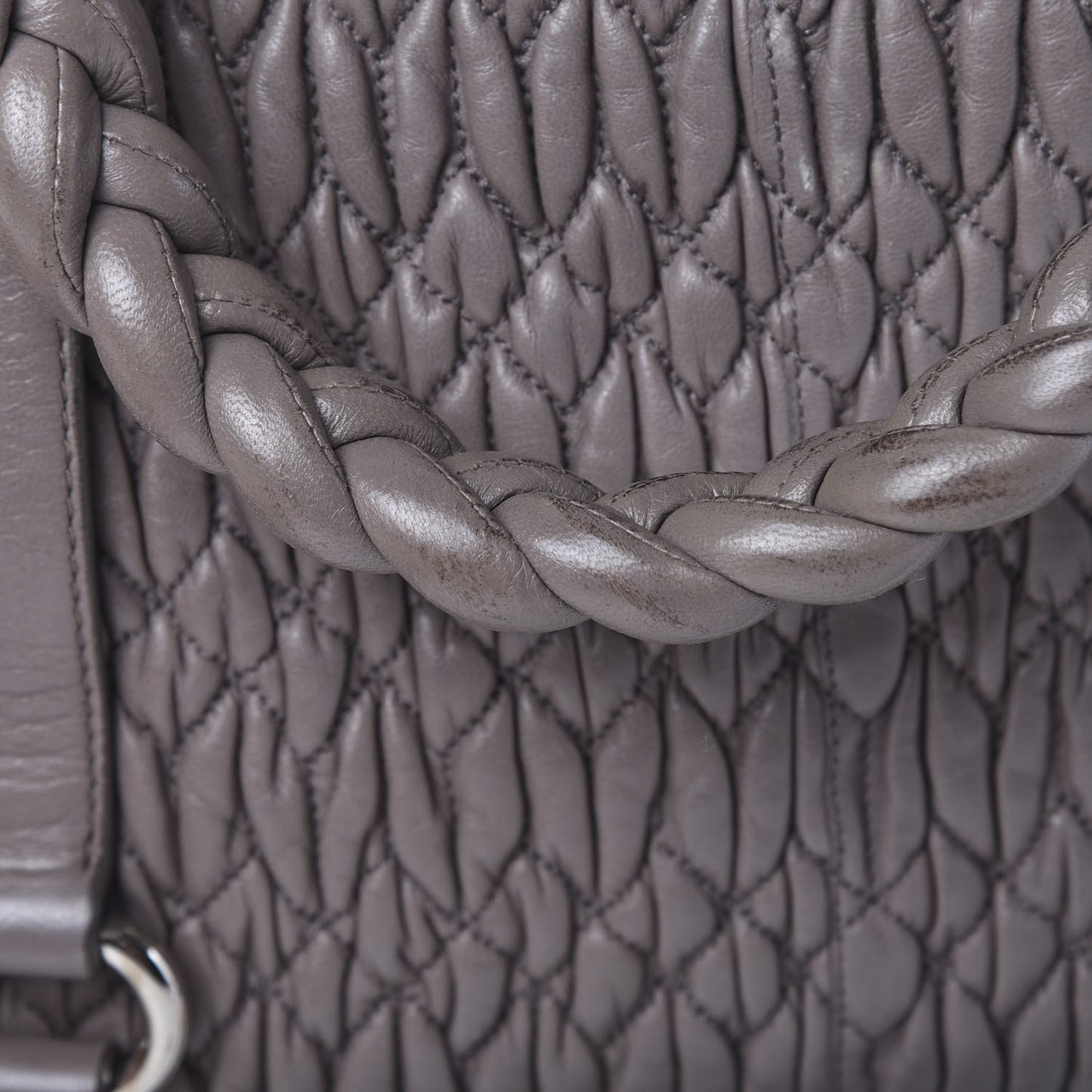 Nappa Matelasse Shopping Tote Argilla