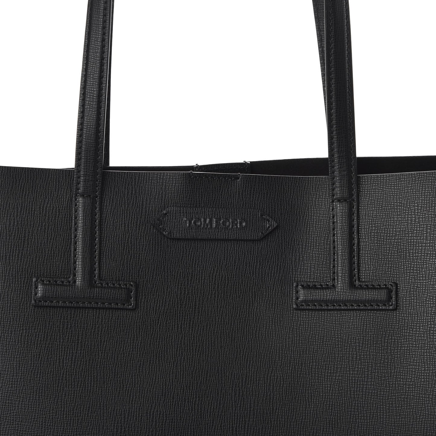 Saffiano Small T Tote Black