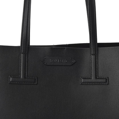 Tom Ford Saffiano Small T Tote Black 9 of 9