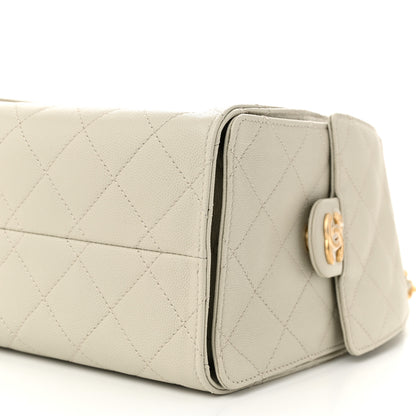 Chanel Caviar Quilted Small Chanel 25 Handbag Light Grey 10 of 10