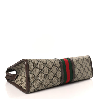 Gucci GG Supreme Monogram Web Ophidia GG Toiletry Case Beige New Acero 4 of 10