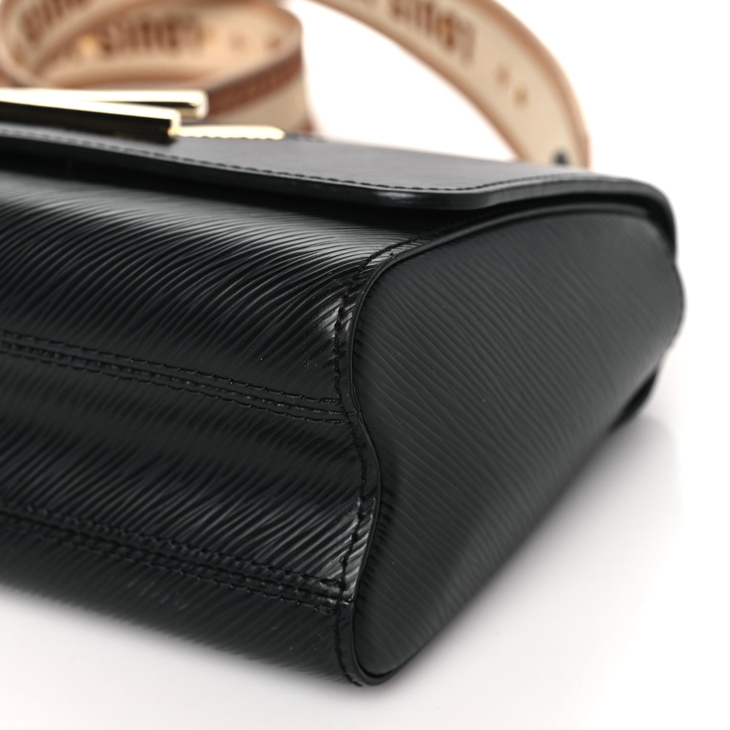 Epi Twist Top Handle Shoulder Bag MM Black