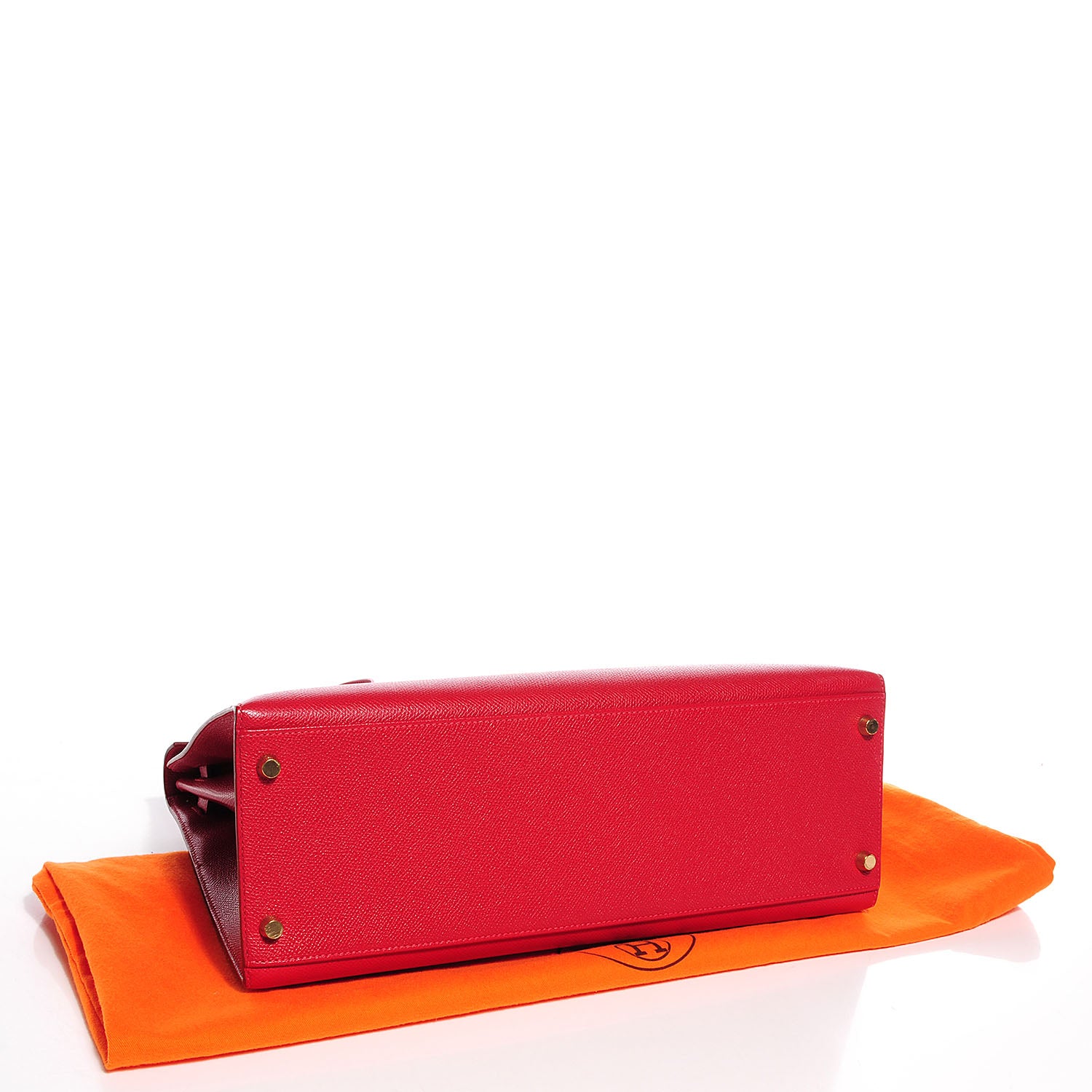 Hermes Courchevel Kelly Sellier 35 Rouge Vif 5 of 22