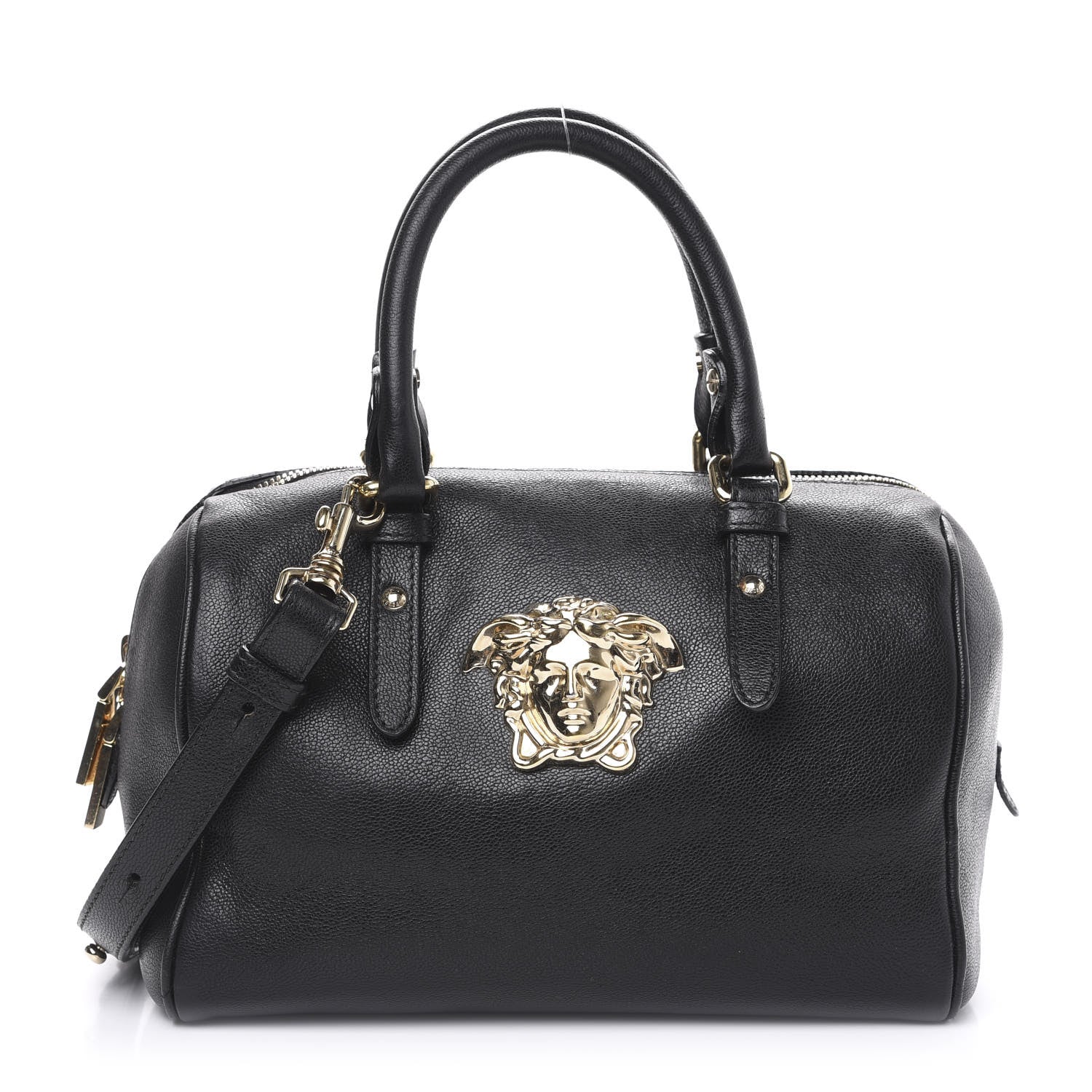Versace Nappa Palazzo Bowler Black 1 of 14