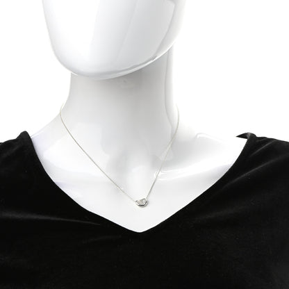 Tiffany Sterling Silver 9mm Elsa Peretti Bean Pendant Necklace 2 of 7