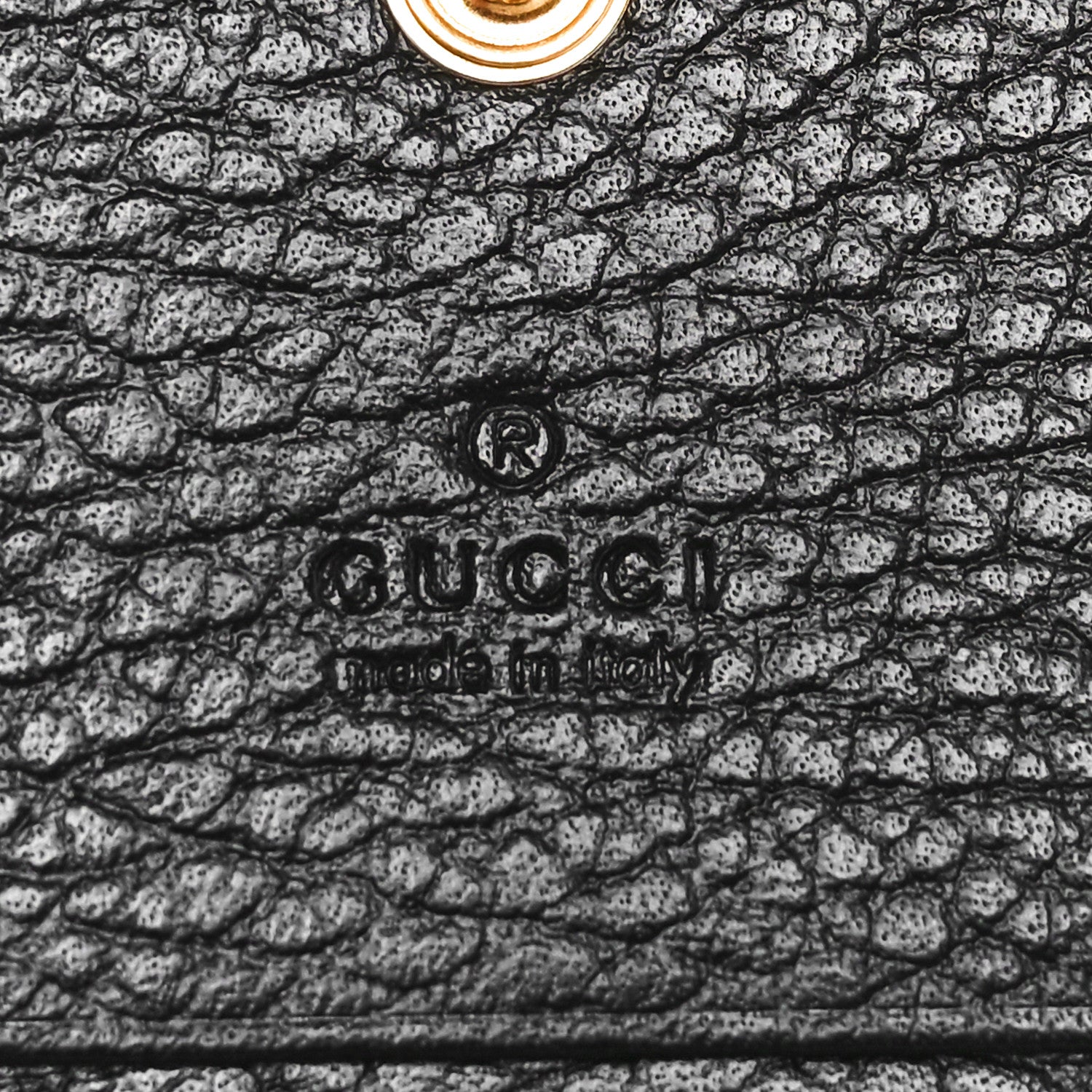 Gucci Dollar Calfskin GG Supreme Monogram GG Marmont Card Case Black Beige Ebony 6 of 7