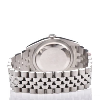 Rolex Stainless Steel Diamond 36mm Oyster Perpetual Datejust Watch Silver Jubilee 116244 4 of 7