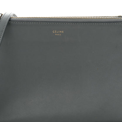 Celine Lambskin Small Trio Crossbody Bag Smoke 10 of 13