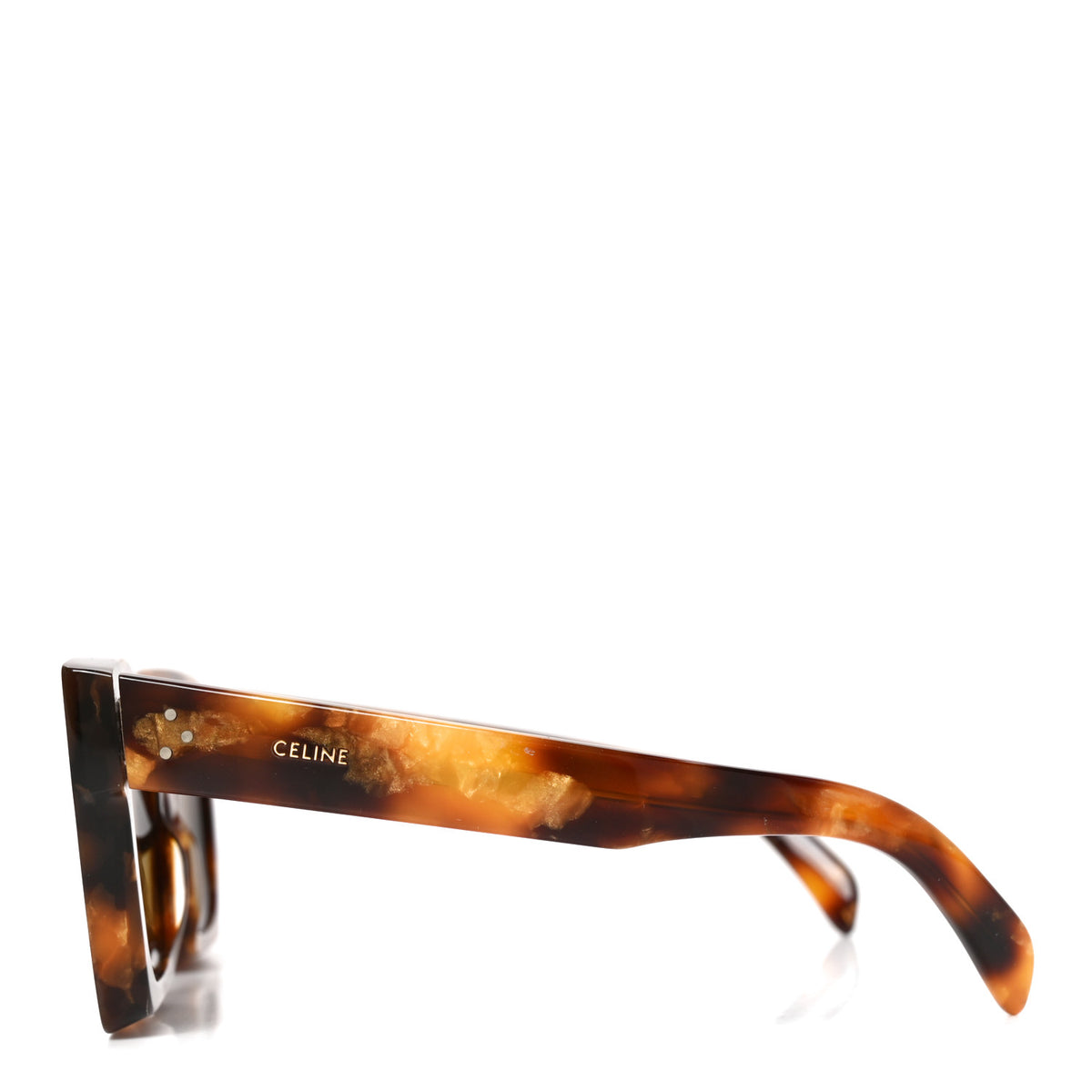 Celine Acetate Square Sunglasses CL40130I Havana 3 of 6
