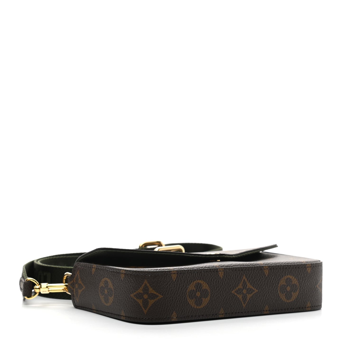 Monogram Felicie Strap & Go Kaki