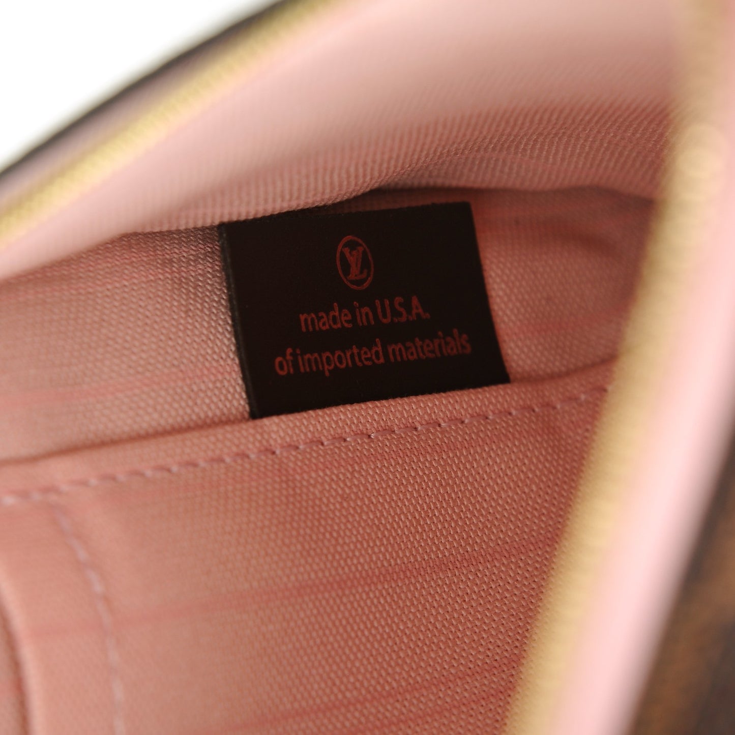 Damier Ebene Neverfull MM GM Pochette Rose Ballerine