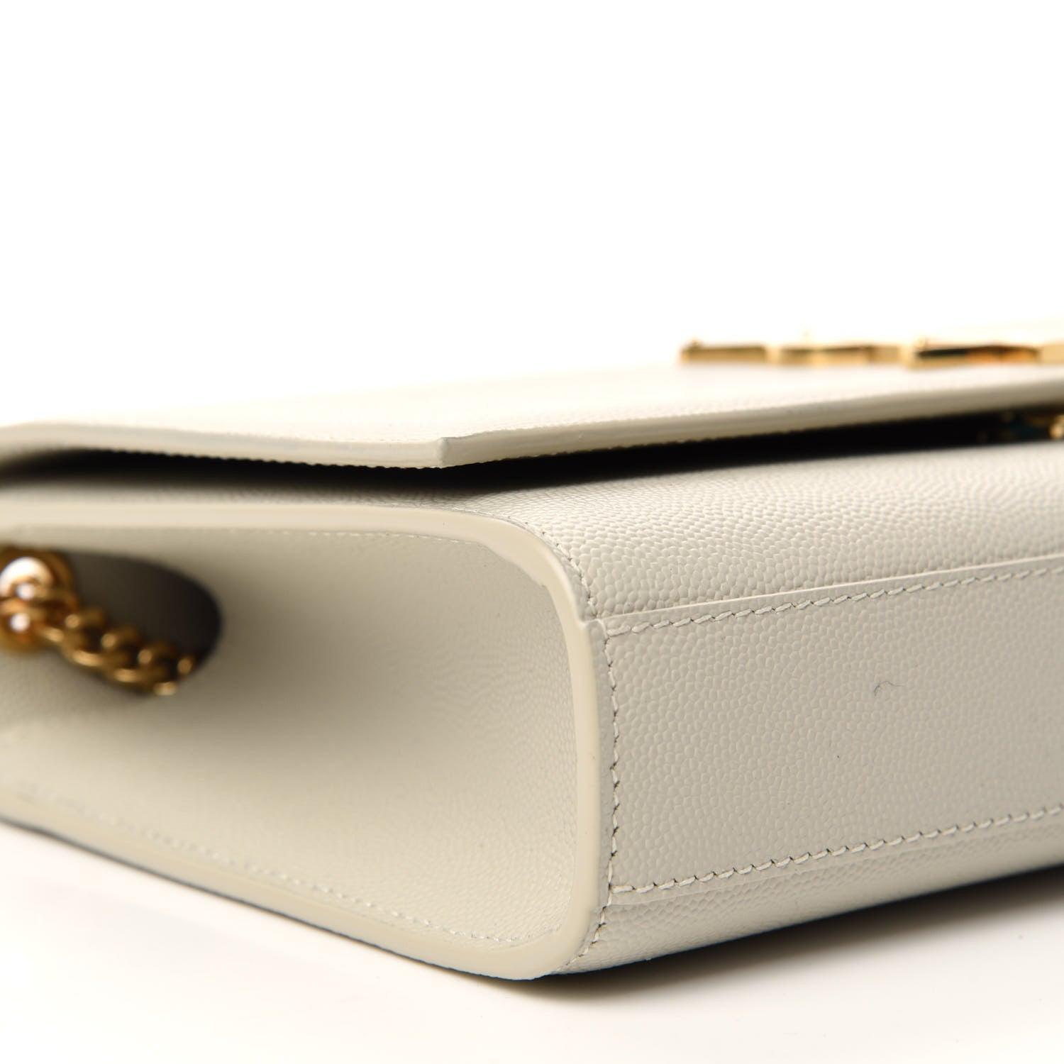 Saint Laurent Grain De Poudre Medium Classic Monogram Kate Satchel Crema Soft 6 of 10