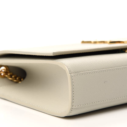 Saint Laurent Grain De Poudre Medium Classic Monogram Kate Satchel Crema Soft 6 of 10