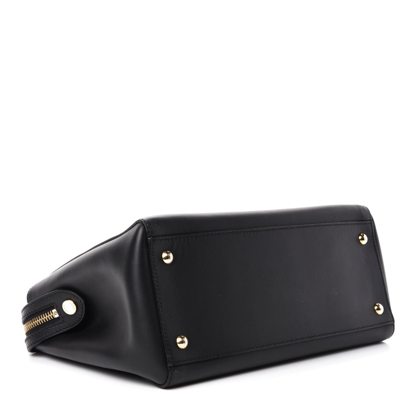 Vitello Baltico Studded Dotcom Satchel Black