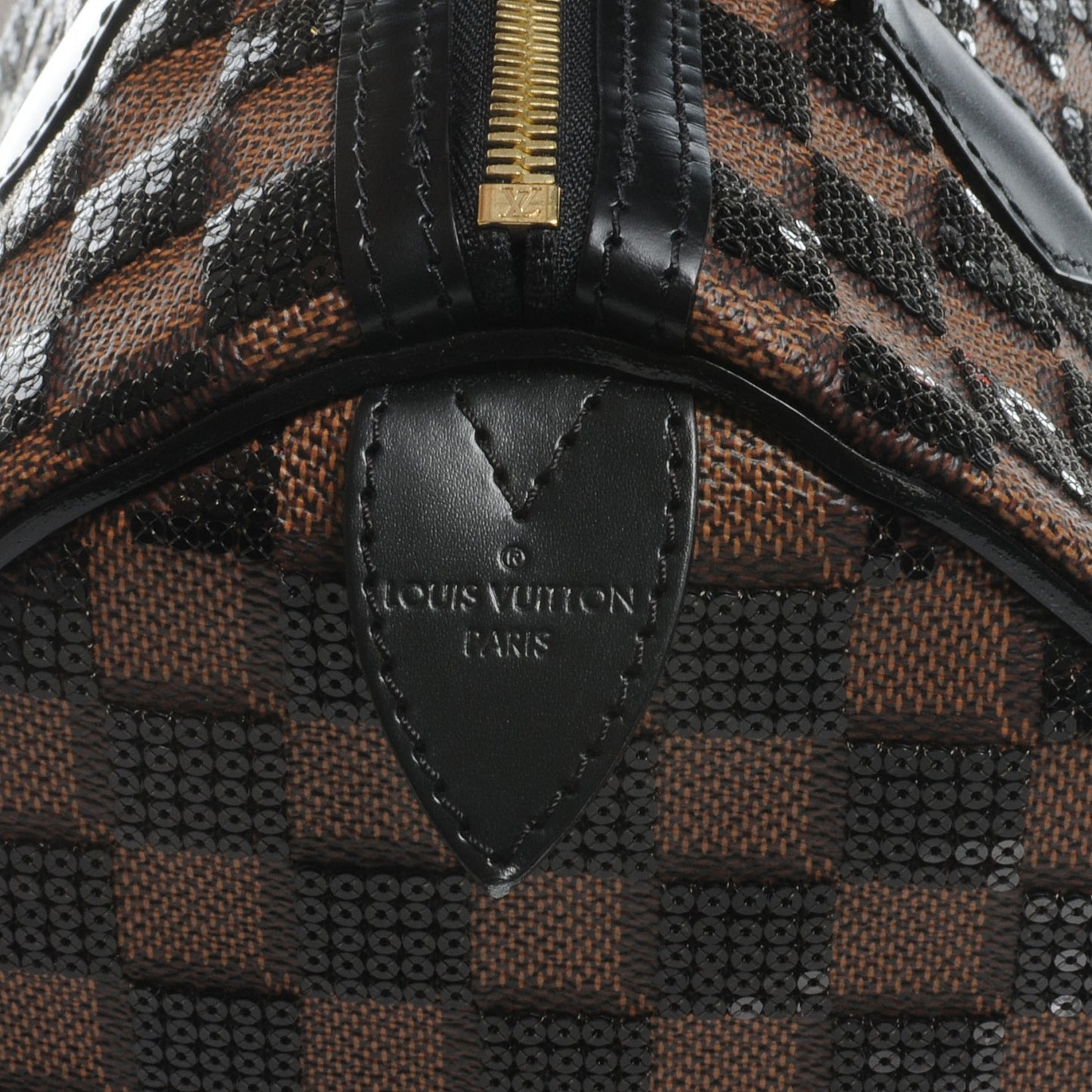 Damier Paillettes Speedy 30 Black