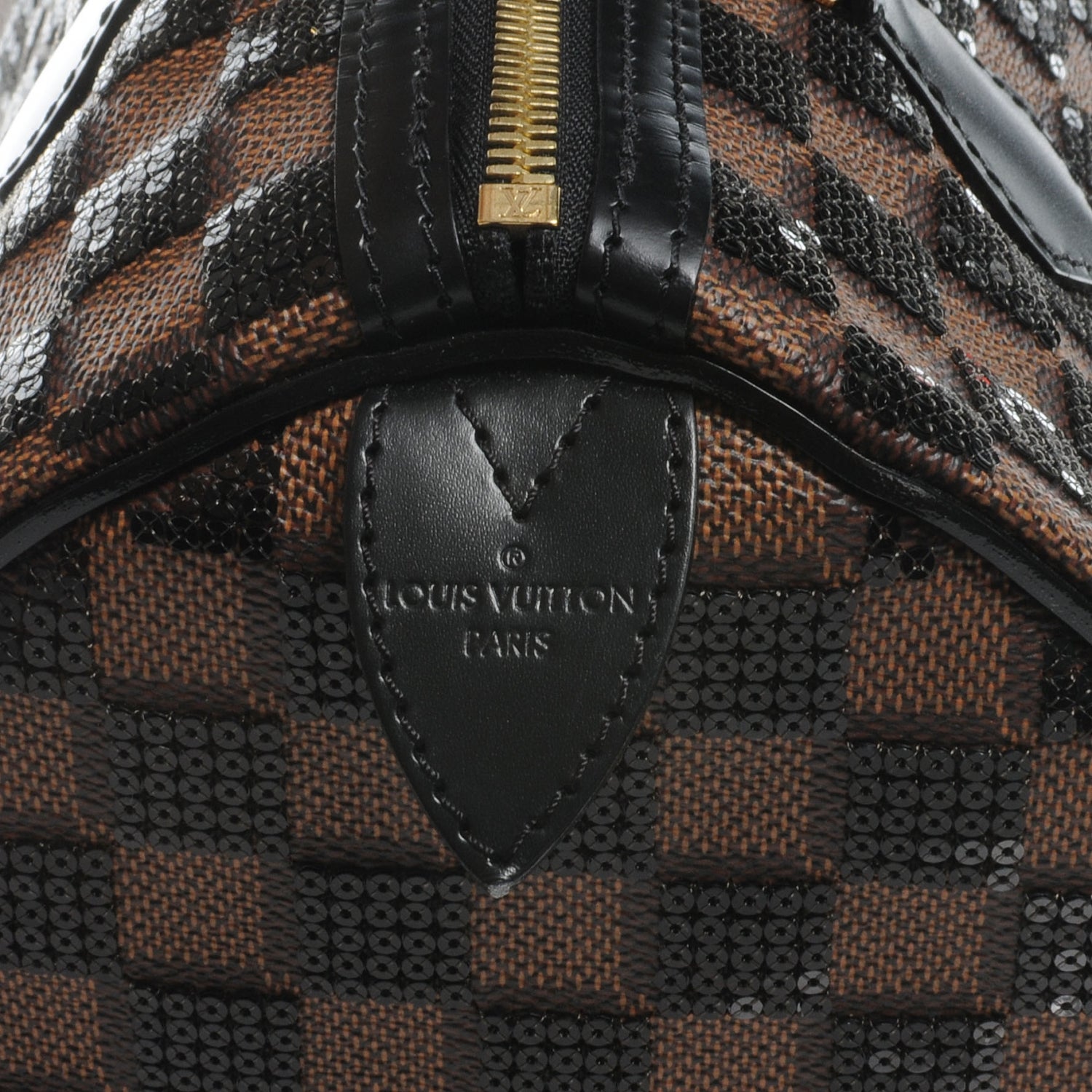 Louis Vuitton Damier Paillettes Speedy 30 Black 5 of 8