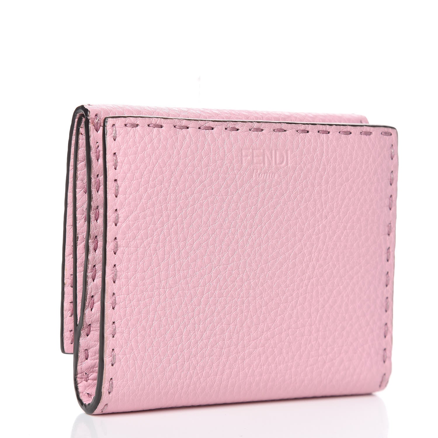 Fendi Cuoio Romano Selleria Peekaboo Compact Wallet Acquerello 3 of 11