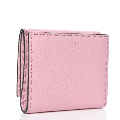 Fendi Cuoio Romano Selleria Peekaboo Compact Wallet Acquerello 3 of 11