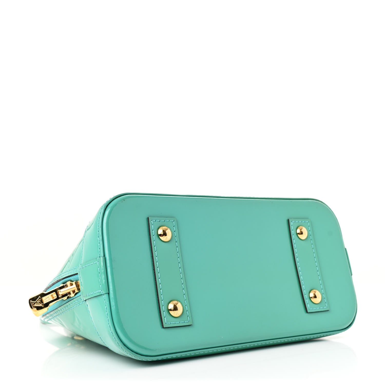 Louis Vuitton Vernis Alma BB Blue Lagon 4 of 10
