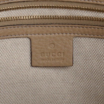 Gucci Pebbled Calfskin Small Soho Top Handle Bag Cream 6 of 7